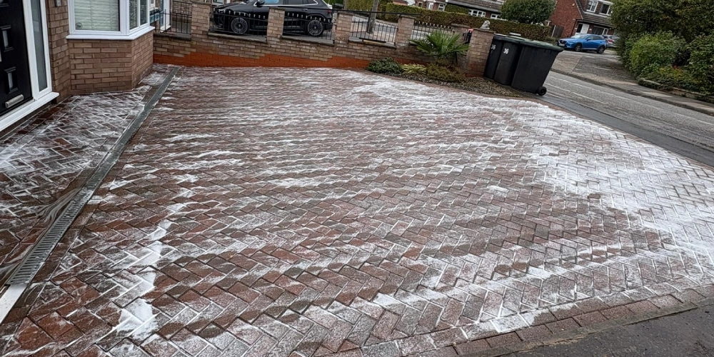 Patio deep clean example