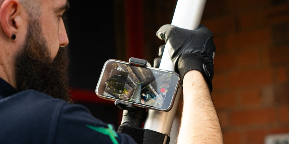 Downpipe flushing example