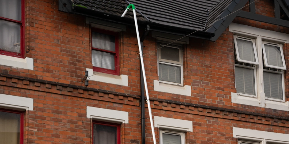 Before and after gutter clear